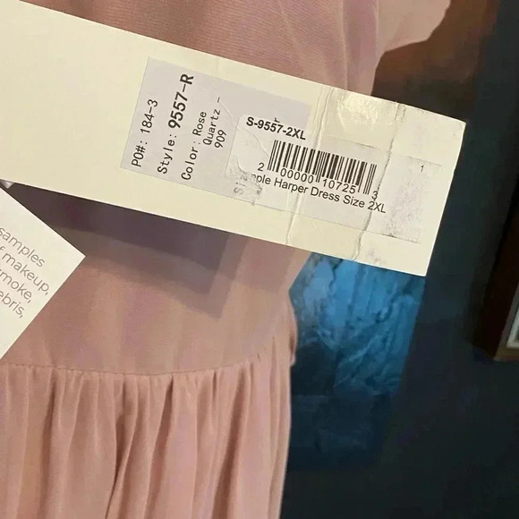 Revelry New Harper Chiffon Wrap Maxi Dress Pink Bridesmaid Wedding Plus Size - Picture 10 of 17